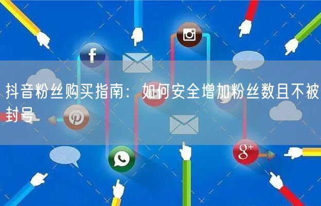 抖音粉丝购买指南：如何安全增加粉丝数且不被封号