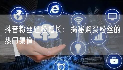 抖音粉丝轻松增长：揭秘购买粉丝的热门渠道！