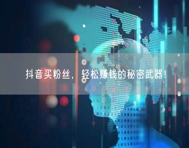 抖音买粉丝，轻松赚钱的秘密武器！