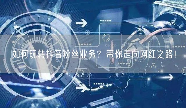 如何玩转抖音粉丝业务？带你走向网红之路！